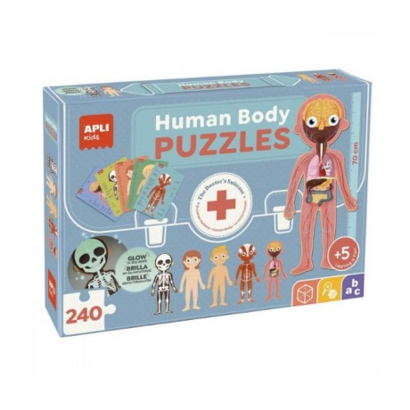 APLI  Σετ 5 παζλ Γίγας Ανθρώπινο Σώμα 